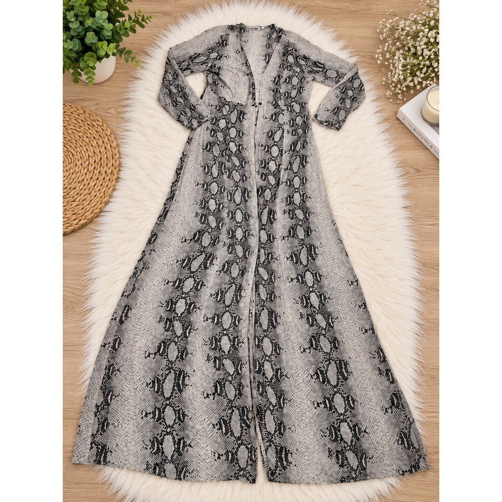 Fashion Nova Women's Snakeskin Print Maxi Dress – Size XL – Beachwear